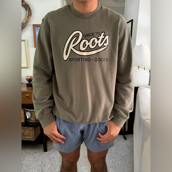 Roots Other - Vintage Roots Signature Crewneck Sweatshirt - Gender Free & Sustainable - XL